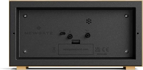 Vista 6 de NEWGATE® Lemur - Reloj despertador Diseño rectangular Funda de bambú Ideal para mesita de noche, escritorio o estante Moderno accesorio