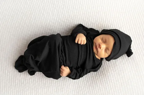 Vista 108 de Three Little Tots Vestido de corbata anudada para bebé recién nacido - Bebé