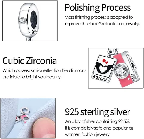 Vista 115 de KUNSIR Los abalorios se adaptan a pulseras Pandora para mujer, plata de ley 925, cuentas colgantes de joyería para niñas, dijes de feliz cumpleaños