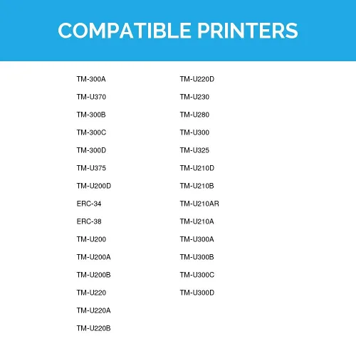 Vista 9 de LD Productos Reemplazo de cinta compatible para Epson ERC38B (negro, 6-Pk)