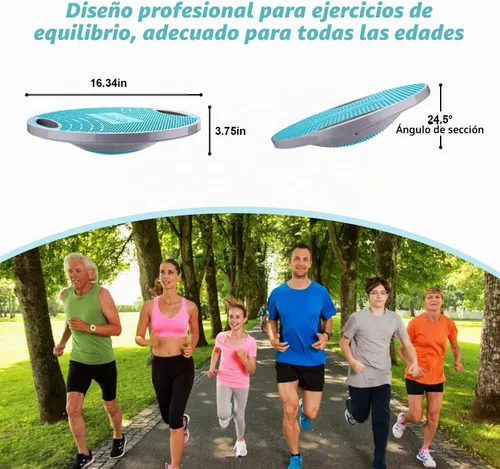 Vista 2 de NALANDA Tabla de Equilibrio Oscilante, Entrenador de Core para Entrenamiento de Equilibrio y Ejercicio, Material Saludable con Superficie