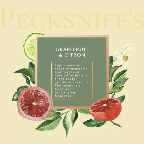 Vista 3 de Pecksniff's Inglaterra Grapefruit & Citron Difusor fragante de habitación, 3.4 fl oz/3.38 fl oz