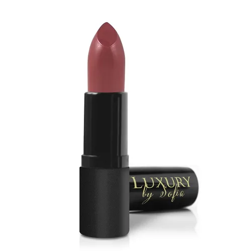 Vista 15 de Luxury by Sofia Lápiz labial totalmente natural, color de labios semimate, hidratante, de larga duración, maquillaje vegano para mujeres (fe)