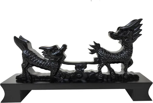 Vista 6 de Soporte de espada Katana Soporte para Katana Águila Dragón Negro Samurai Espada Soporte Soporte Soporte para Katana Wakizashi Tanto