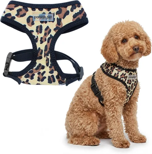 Vista 29 de Arnés para perro Parisian Pet - Arnés de libertad ajustable - Chaleco para perro de camuflaje verde - Arnés para perro de 100% tela de malla