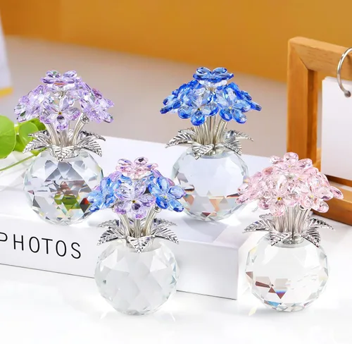 Vista 8 de Regalo de flores de cristal azul Forget Me Not Flower Gifts