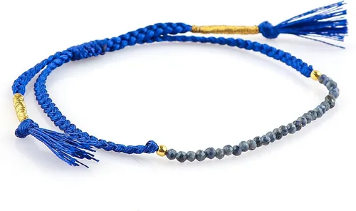 Vista 23 de Thecraftman - Pulsera trenzada de cuentas naturales, cristales energéticos, regalo para ella, pulsera de protección de hilo trenzado de mano