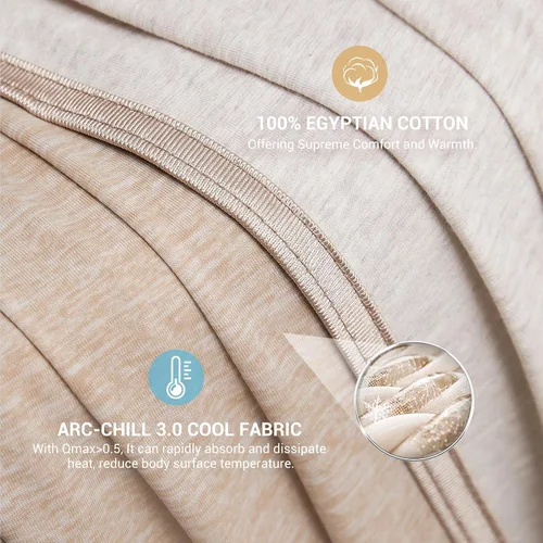 Vista 4 de Elegear Manta Refrescante Revolucionaria que Absorbe el Calor para Mantener el Cuerpo Fresco para Sudores Nocturnos, Arc-Chill 3.0 Fibra Fresca