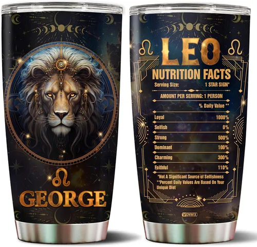 Vista 12 de Regalos personalizados de acuario para hombres, taza de café de acero inoxidable de 20 onzas, constelación del zodiaco, astrología, regalo