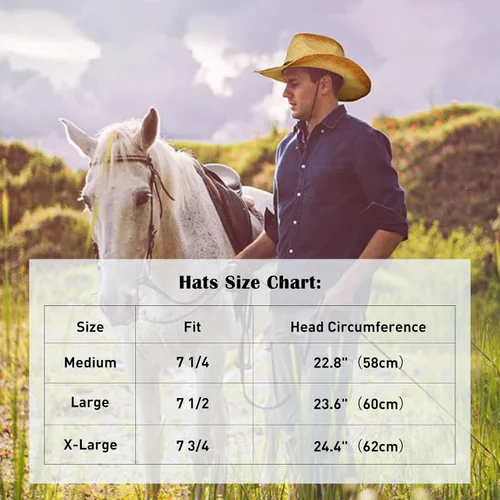 Vista 2 de Comhats Sombrero de paja de vaquero redondo de estilo occidental para mujer, cordón de barbilla Fedora de cuero vegano, ala moldeable, vaquera
