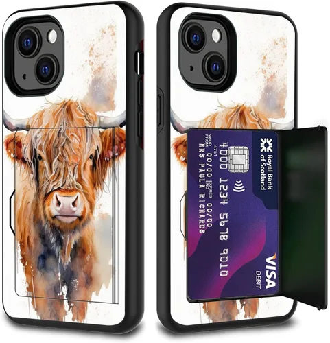 Vista 28 de Funda para tarjetas de crédito, doble capa híbrida a prueba de golpes, protección contra caídas con función atril para iPhone 17 de 6.3 pulgadas