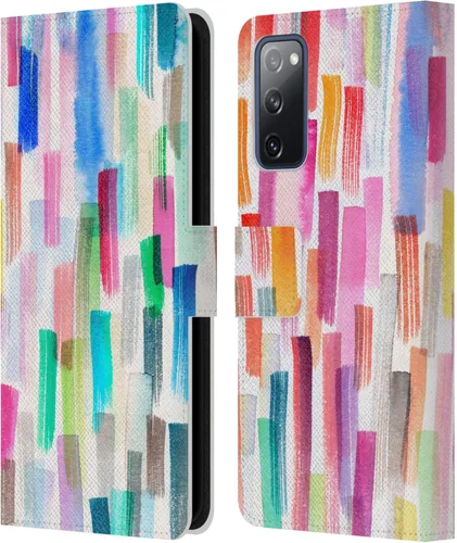 Vista 250 de Head Case Designs Officially Licensed Ninola Brushstrokes Multi Colorful Leather Wallet Case Compatible with Samsung Galaxy A07 4G