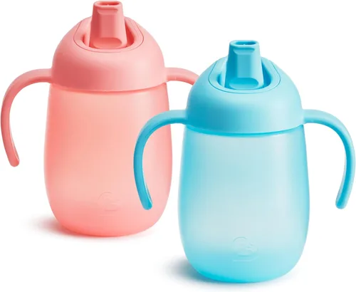 Vista 11 de Munchkin Simple Clean - Vaso para beber para niños de 6 meses, asas de transición, vaso a prueba de derrames para bebés y niños pequeños de 6 meses