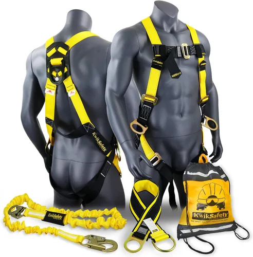Vista 12 de KwikSafety - Charlotte, NC - Rattler [2 Pack] Amortiguador interno de choque de una pierna de 6 pies Cordón de seguridad OSHA ANSI Equipo