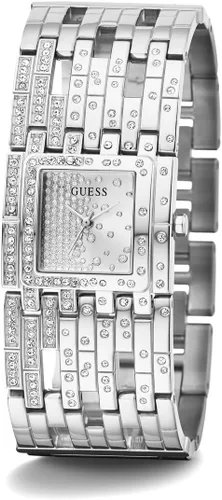 Vista 5 de GUESS Reloj de mujer de 0.866 in - Pulsera de tono plateado con esfera plateada, plateado, Classic