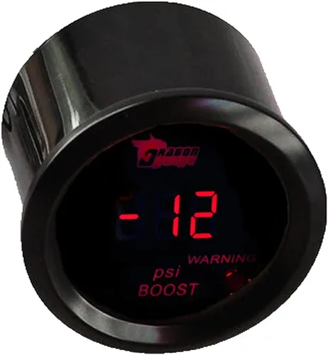 Vista 3 de ESUPPORT Medidor digital de turbo boost para coche de 2" (52mm) con luz LED roja PSI