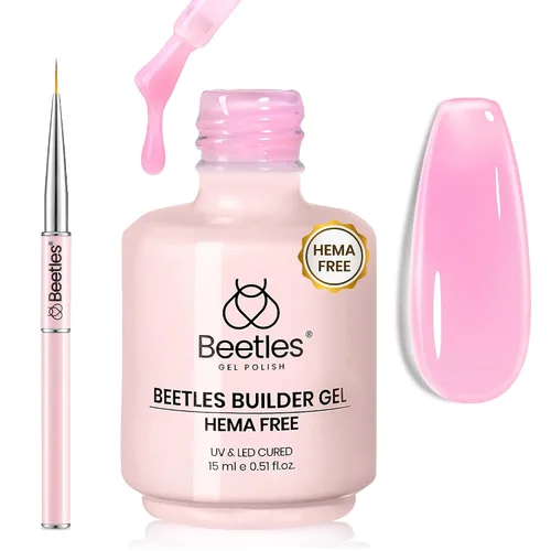 Vista 18 de Beetles - Gel constructor para uñas, 8 en 1, 0.51 onzas líquidas, gel de construcción transparente for Strengthening, Thickening & Building
