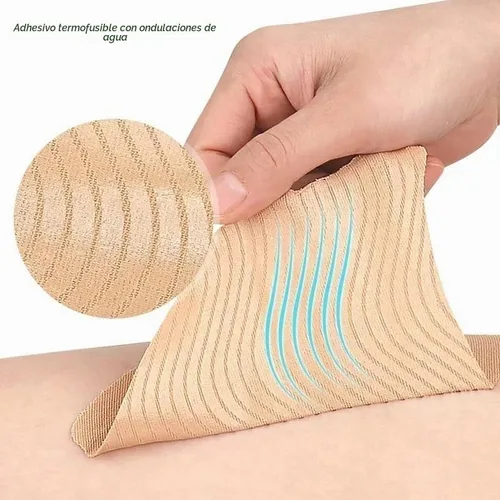 Vista 6 de 20 calcomanías antirozaduras en el interior del muslo, almohadillas ultrafinas antifricción para muslos, desechables, autoadhesivas, parches