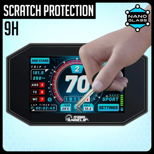 Vista 3 de Speedo Angels Protector de pantalla Nano Glass para CBR1000RR FIREBLADE (2017+)