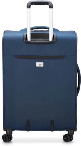 Vista 6 de DELSEY Paris Sky Max 2.0 Softside - Maleta expandible con ruedas giratorias, Azul, Sky Max 2.0 Softside - Equipaje expandible con ruedas giratorias