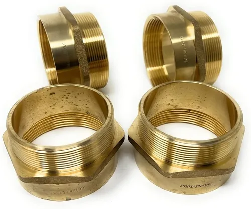 Vista 41 de Adaptador de latón sin plomo Cascada, rosca G británica BSPP macho a NPT hembra (1" x 1" (1 pieza))