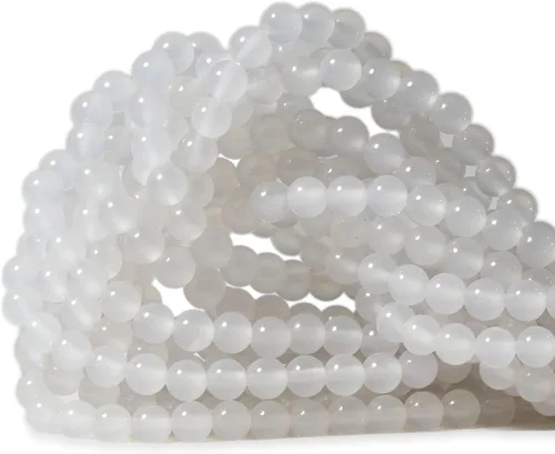 Vista 60 de Cuentas redondas sueltas de ágata estilo antiguo vena de dragón de 6mm, cuentas para diseño de joyas, 60 cuentas Ágata de vena de dragón