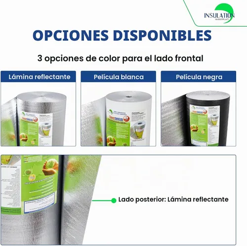 Vista 4 de SmartSHIELD - Rollo de aislamiento reflectante de 1/4 pulgadas, 16 x 50 pies, barrera radiante con núcleo de espuma, aislamiento térmico - LÁMINA