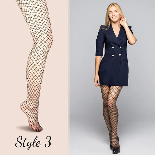 Vista 5 de SATINIOR 4 Pcs Halloween Fishnet Tights Fishnet Thigh High Stockings Goth Skull Stocking for Women