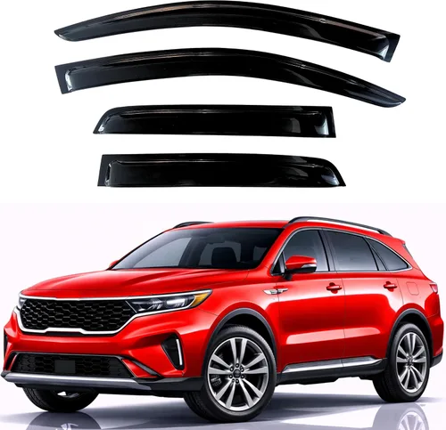 Vista 39 de KPY Moldura deflectora de viento con protección contra la lluvia compatible con Mazda CX-3 2016-2021 (CX3), 4 unidades, para ventana lateral