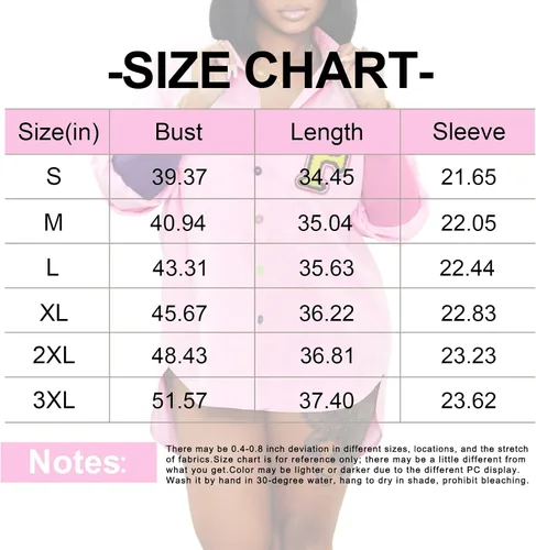 Vista 6 de kaimimei Vestido camisero para mujer, sexy, con bloques de color, letras bordadas, botones, manga larga, puños acanalados, mini vestido