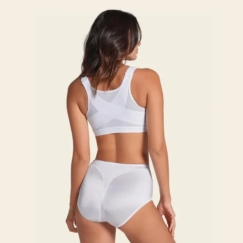 Vista 5 de Sujetador corrector de postura con cierre frontal de cobertura completa - Sujetadores de soporte de espalda inalámbricos para mujer