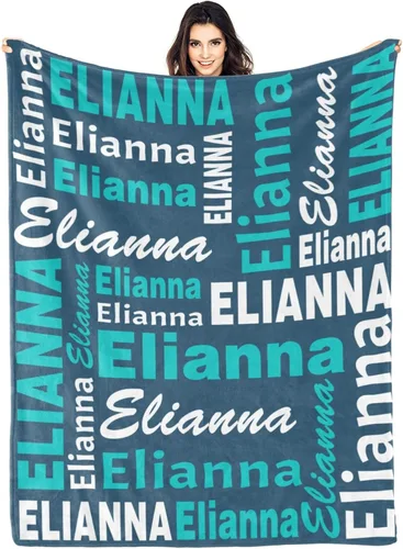 Vista 32 de Manta personalizada con nombre, manta personalizada con nombre, manta personalizada para adultos, niños y bebés, manta personalizada con monograma