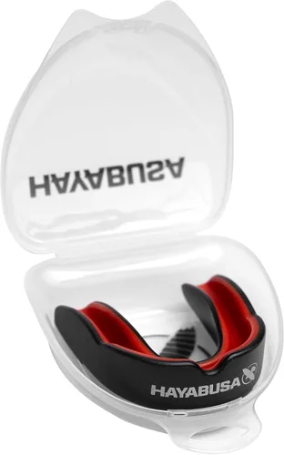 Vista 18 de Hayabusa Combat Sports - Protector bucal para jóvenes, niños y adultos, viene con funda, color negro/dorado, juvenil