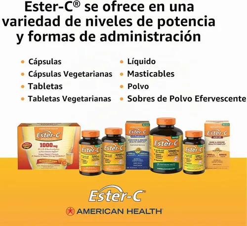 Vista 8 de Suplemento American Health Ester-C con bioflavonoids de cítricos, 0.017 oz, 16971, 1, 1