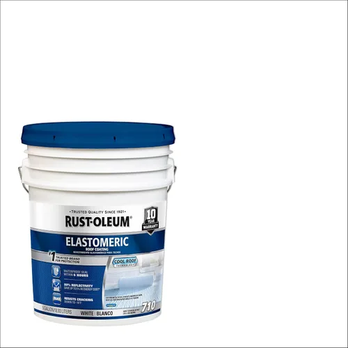 Vista 2 de Rust-Oleum 710 Elastomeric Roof Coating, 5 Gallon, White