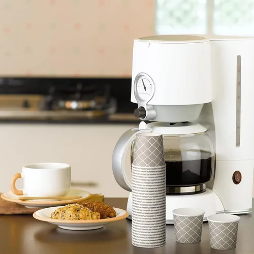 Vista 7 de Rtteri 100 Piezas Tazas de Café Desechables de 3 onzas Tazas de Espresso Desechables Tazas de Papel Pequeñas Tazas de 3 onzas para Café Té Cacao