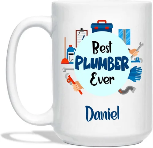 Vista 10 de Taza de café personalizada para fontanero – This Is What An Awesome Plumber Looks Like Taza – Taza de fontanero personalizada – Taza de fontanero