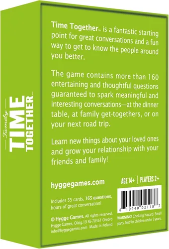 Vista 3 de Hygge Games Juego familiar Time Together - Divertido juego de cartas para iniciar conversaciones para familias