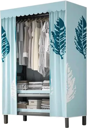 Vista 14 de large closets Large Closet Metal Frame Clothes Closet with Thick Cloth Cover Closet for Clothes Saves Space Portable Wardrobe Closet Space-saving