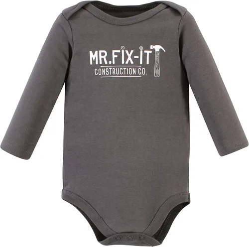 Vista 30 de Hudson Baby baby-boys Cotton Long-sleeve Bodysuits 5-pack