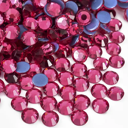 Vista 43 de Jollin Hot Fix - Diamantes de imitación de cristal con parte trasera plana, gemas de diamantes de imitación de 0.079 pulgadas