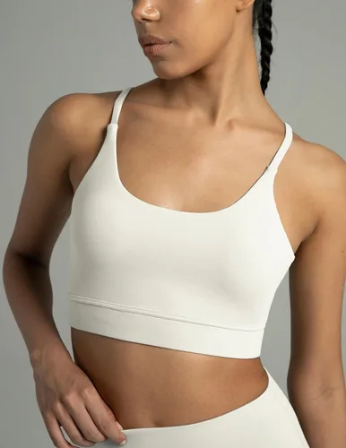 Vista 2 de Colorfulkoala Dreamlux - Sujetadores deportivos con tiras y lazo para mujer, diseño de impacto ligero, para entrenamiento y yoga