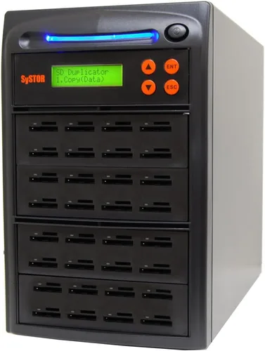 Vista 11 de Systor Duplicador de tarjetas SD/microSD 1:7 - 2GB/Min - Copiadora de memoria flash múltiple independiente y borrador/desinfectante, velocidades