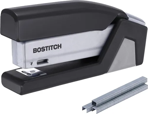Vista 11 de Bostitch Office InCourage - Engrapadora compacta con resorte, 3 en 1, plástico, media tira, capacidad para 20 hojas, BCA rosa (1588)