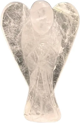 Vista 12 de Anaya Agate Estatua de ángel de amazonita, hermoso ángel de la guarda de 2 pulgadas, ángel de cristal natural, dijes de ángel tallados a mano