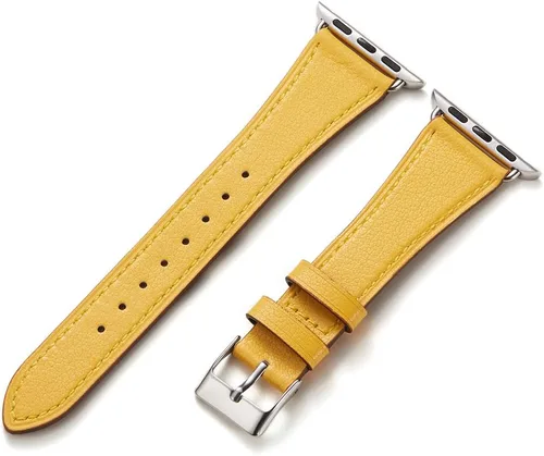 Vista 16 de HANDODO Italian Genuine Leather Band Women for Apple Watch Series 11 10 9 8 7 6 5 4 3 2 1 SE SE2 Ultra 2/3, SGS Certified Dressy Bracelet Cute Strap
