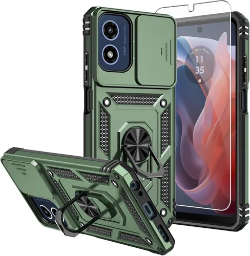 Vista 14 de Funda para Moto G 5G 2023, [No para la versión 2022] con protectores de pantalla y cubierta de cámara, [Grado militar] cubierta probada contra