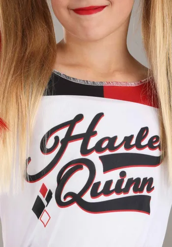 Vista 2 de Disfraz de Escuadrón Harley Quinn para Niña Multicolor