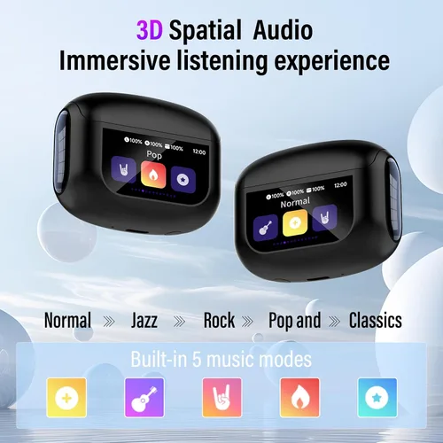 Vista 5 de Auriculares inalámbricos con cancelación activa de ruido 48H con pantalla