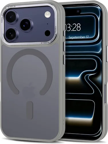 Vista 136 de Anuck - Funda magnética para iPhone 11 compatible con MagSafe, carcasa trasera mate translúcida dura, borde de TPU, delgada, resistente a impactos